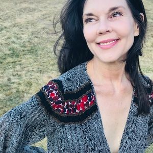 Diane Von Furstenberg silk chiffon dress.